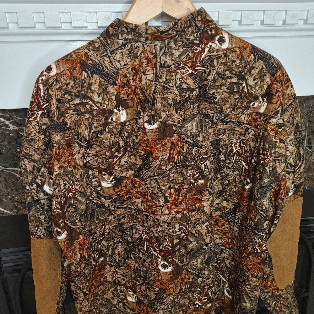 CLEARWATER OUTFITTERS SUEDE TRIM DEER HUNT SHIRT XXL - Picture 4 of 7